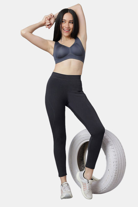 Red Rose Moisture Wicking Legging - M Grey — image 2